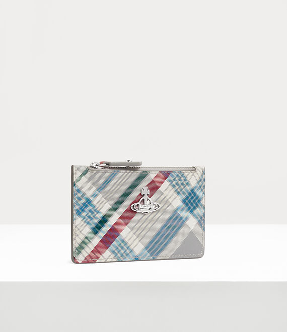 Vivienne Westwood slim lg crd hldr madras check